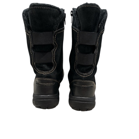 CLARKS BOOTS SIZE 7M Black Suede Winter Boots | Leather - Picture 3 of 11